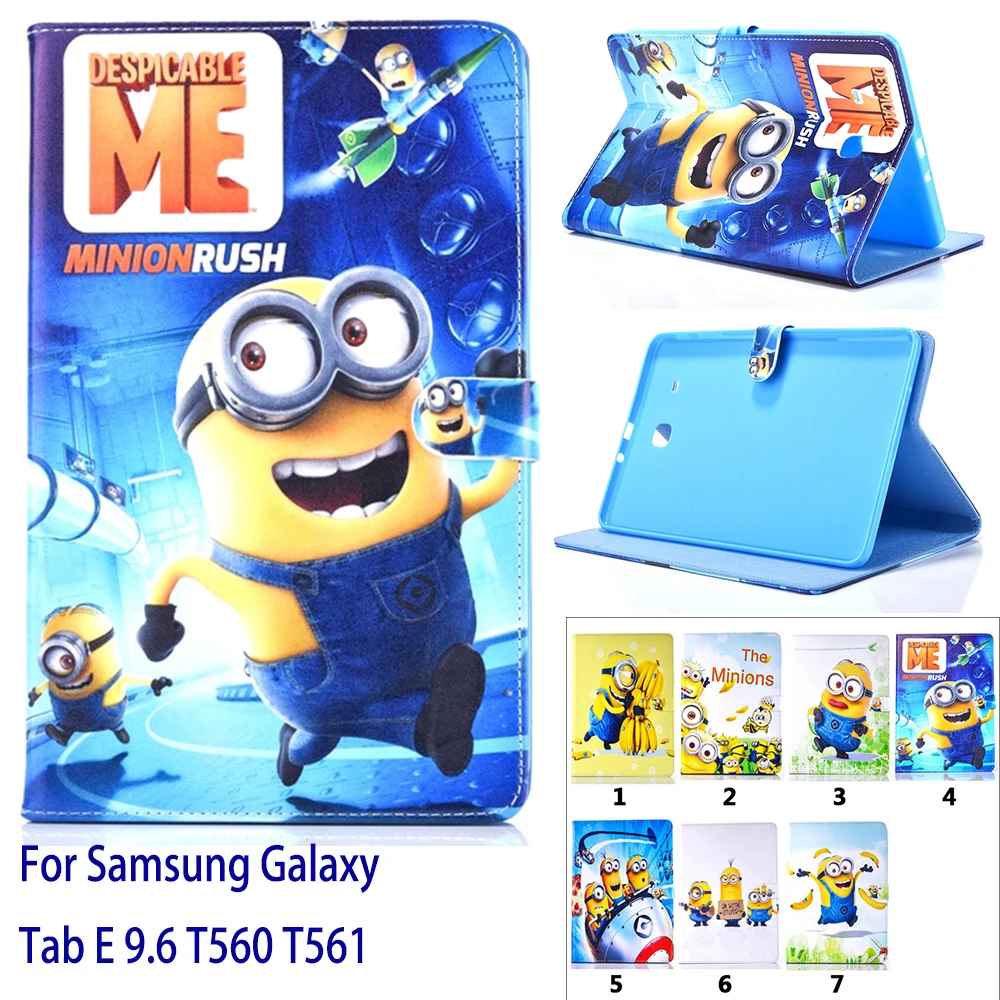 Чехол для Samsung Galaxy Tab E 9 6 дюймов T560 T561 чехол с милым рисунком изображением героев