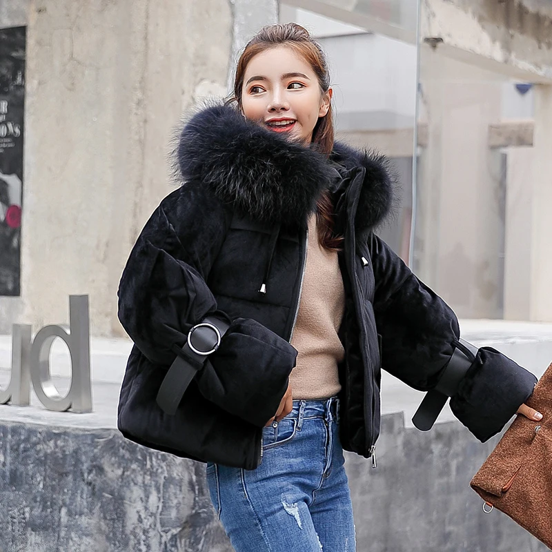 2019 New Short Winter Jacket Women Thickening Warm Outerwear Parkas Female Cotton Padded Loose Coats Hooded