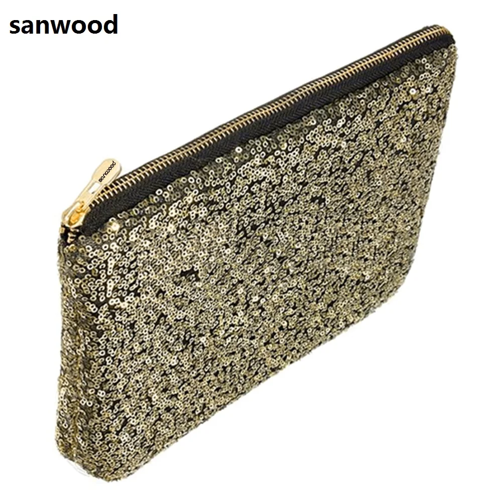 Glitter Sparkling Sequins Dazzling Clutch Evening Party Bag Handbag Bling Purse  