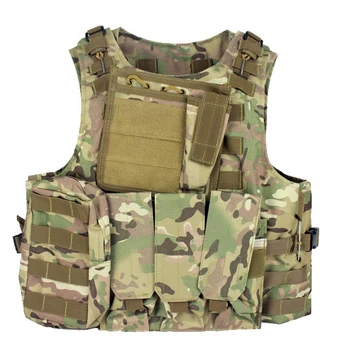 

600D Military Equipment Tactical Vest Army Hunting Vest Military Molle Waistcoat Combat Assault Plate Carrier Vest Waterproof