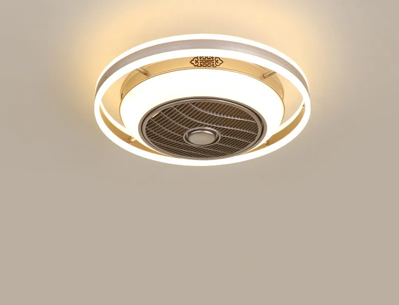 

220V 45w Electric fan ceiling LED source fan light Negative ion three gears adjustment Remote control 4hours timing 60x23cm
