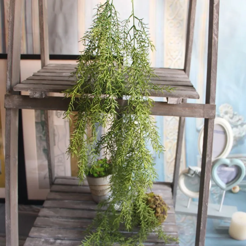 

Artificial Wall Hanging Plant Artificial Pine Needles Home Decoration Balcony Decorattion Flower Basket Accessories HB