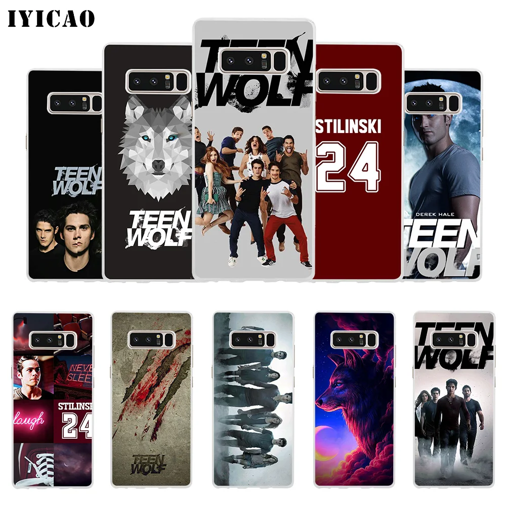 Мягкий силиконовый чехол для телефона IYICAO Teen Wolf TV play Samsung A5 A6 Plus A7 A8 A9 J3 J5 J7 Note 8 9 TPU |