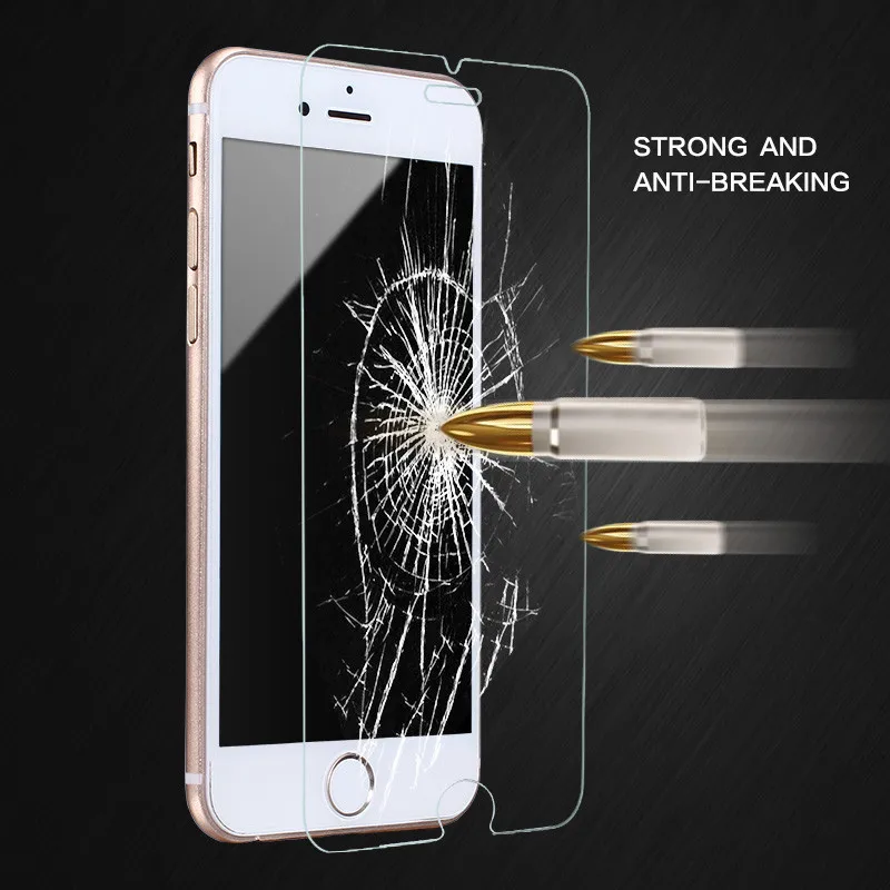 

9H Tempered Glass Screen Protector Film Foil For iPhone 8 7 6s 6 Plus 4 4s 5 SE 5c 5s Glass Protection