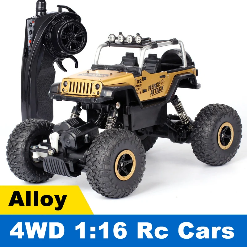 

Alloy 1:16 4WD RC Cars 2.4GHZ Radio Remote Control Car Brushless Toy Buggy 2018 Monster Trucks Off-Road Trucks Toys for Children