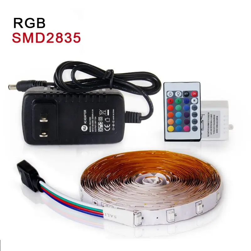 Светодиодные ленты свет 5 м 300 светодиодов 2835 SMD 12vdc Гибкая RGB Клейкие света для