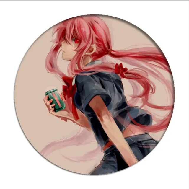 Anime Mirai Nikki Gasai Yuno Cosplay Badges Brooch Pins Icon Amano Yukiteru  Collection Bag Breastpin for Backpacks Clothes Decor - AliExpress