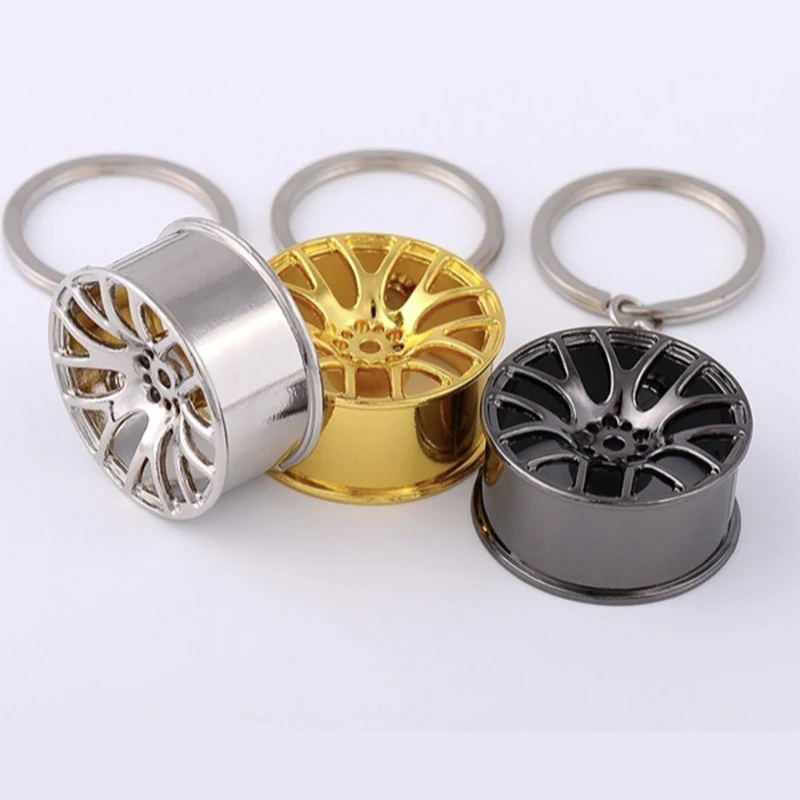 

car tire keychain auto part model car wheels shaped keychain key cain ring keyring keyfob men gift for ford kia vw car styling