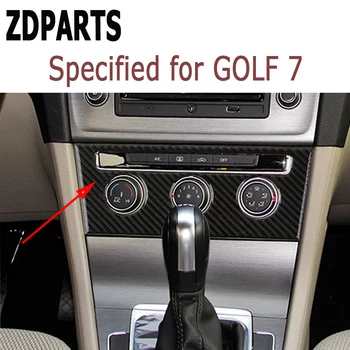 

ZDPARTS Consle AC Switch Trim Stickers For Volkswagen VW Golf 7 GTI R GTE GTD MK7 2013-16 2017 LHD Accessories Carbon Fiber