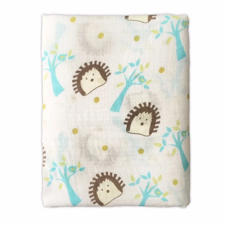 Детское одеяло из муслина обертывание пеленок из хлопка и бамбукового волокна детское одеяло для новорожденного бамбуковый муслин Одеяло s 115x120 см - Цвет: R