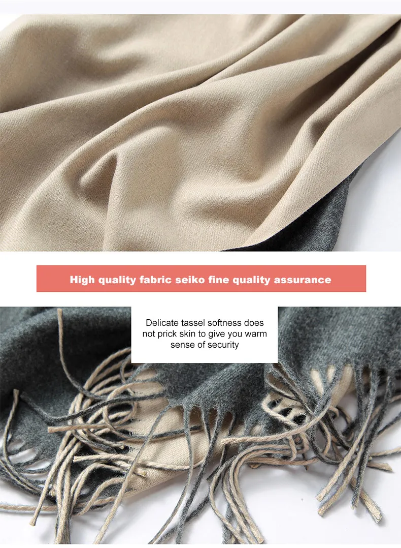 1 (3)Winter Scarf Women Men Luxury 2018 Double sided splice Tartan Cashmere Winter Warm Square Plaid Wool Shawl In Women Scarves