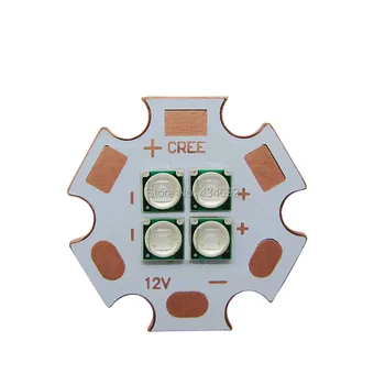 

High Power 12W Epileds 3535 420NM UV Lavender Purple Led Emitter Lamp Light 350mA-700mA 4Leds On 20MM Copper PCB Board