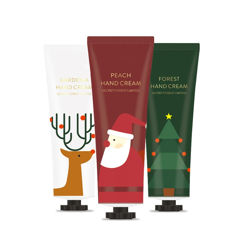 3Pcs/set Christmas gift Hand Cream Set Moisturizing Lotion Hand Scrub Whitening Nourishing Anti-chapping Hand Lotion Care Set