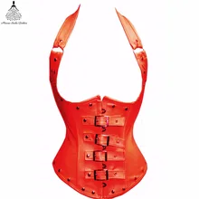 Leather corset waist trainer hot shapers bustiers waist trainer corset gothic clothing steampunk corset bustiers corselet