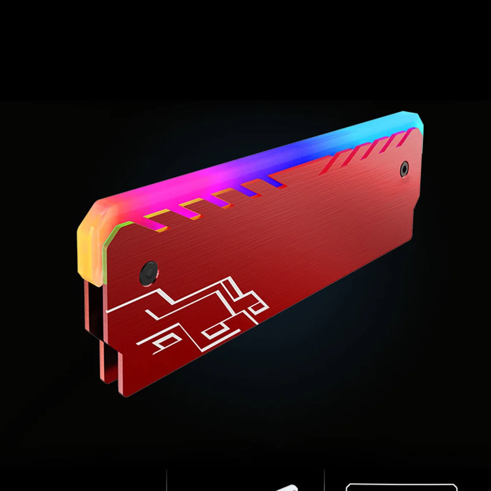 

Aluminum Alloy Cooling Shell Heat Sink RGB Light Effect Memory Cooling Radiator SD998
