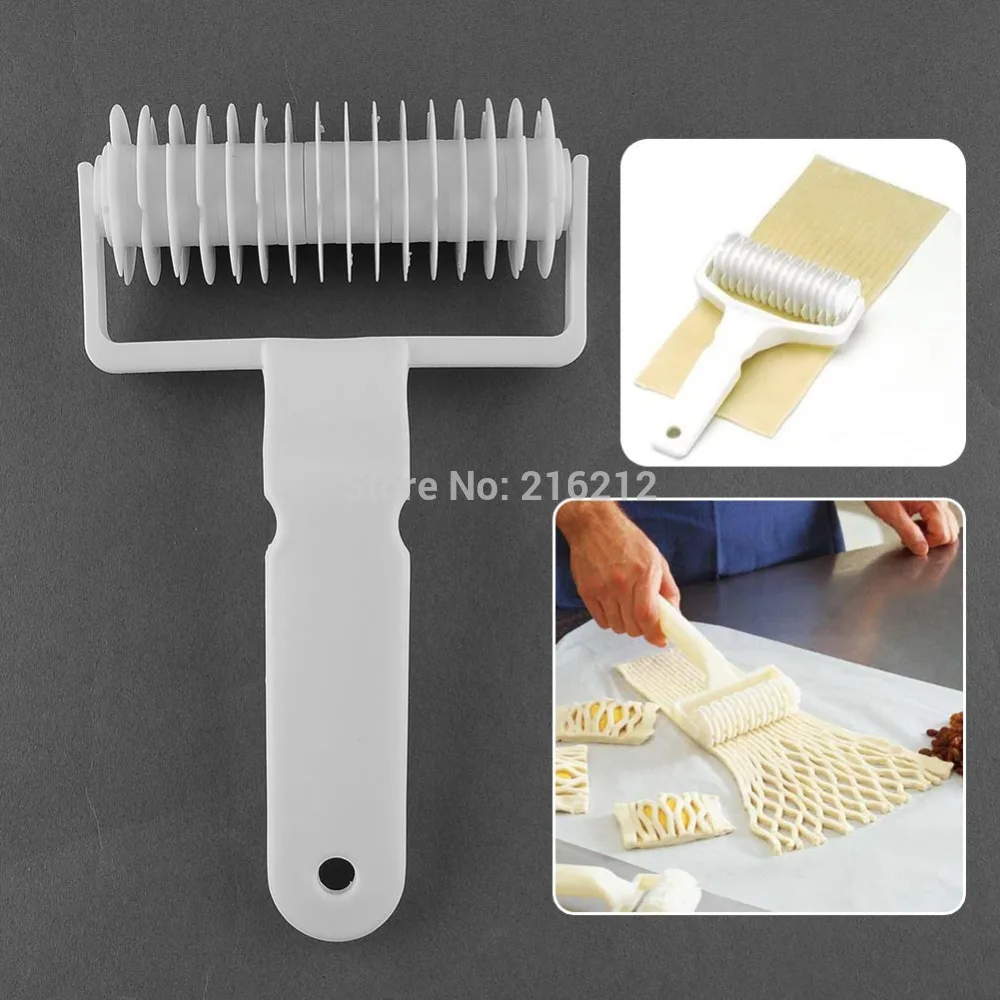 

New Arrive Quality Plastic Baking Tool Cookie Pie Pizza Pastry Lattice Roller Cutter Craft