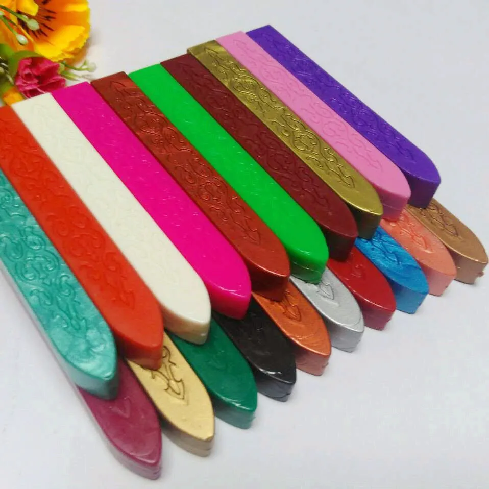 

New Arrival Colorful 24 colors Sealing Wax Stick Stamp Wax For Wedding Decorationn Excellent Quality