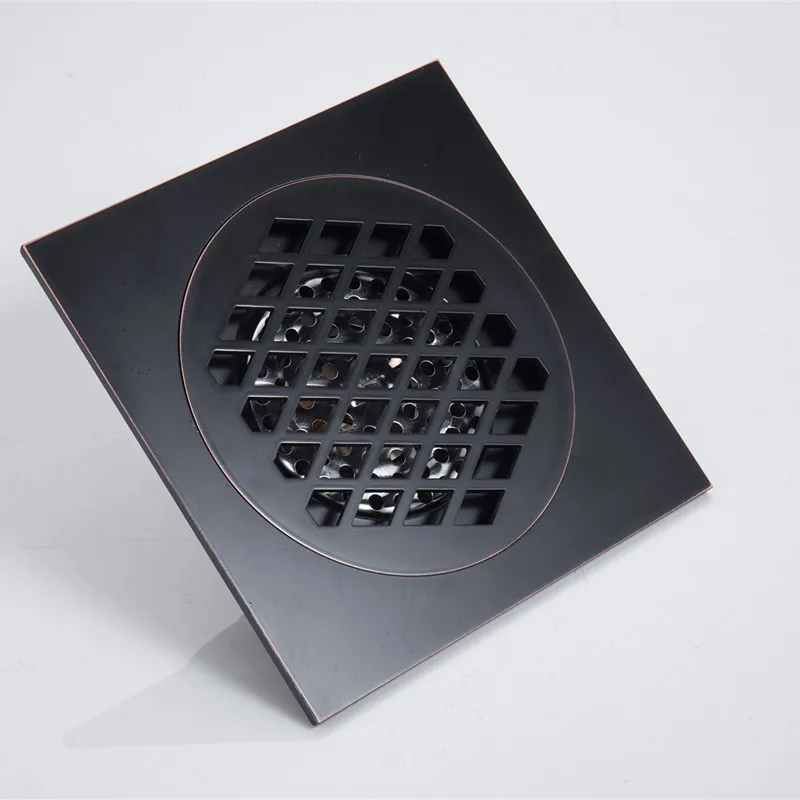 Online LIUYUE Bodenablauf Schwarz 15 × 15 cm Super Größere Boden Ablauf Bad Gebäude Material Filtration Desodorierung Kanalisation Hardware