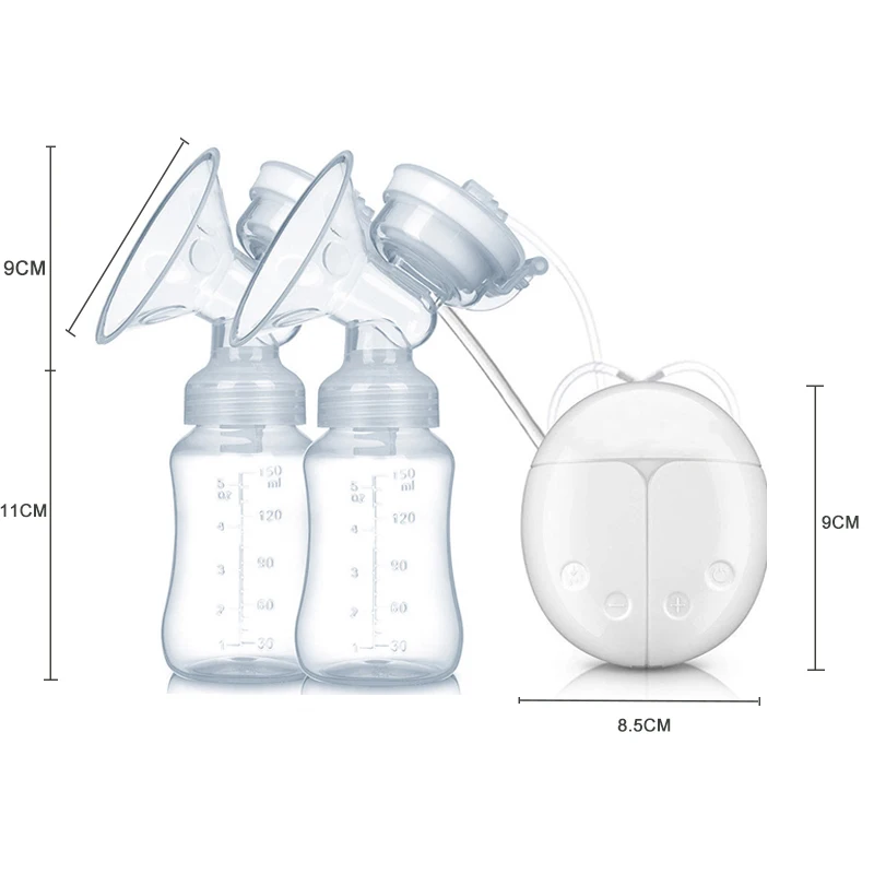 GL FDA двойной Электрический молокоотсос для младенцев соска детская молочная бутылка для грудного вскармливания USB молокоотсосы для увеличения груди