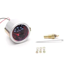 

52mm Car Water Temperature Gauge Smoke Len LED Indicator Pointer with Sensor