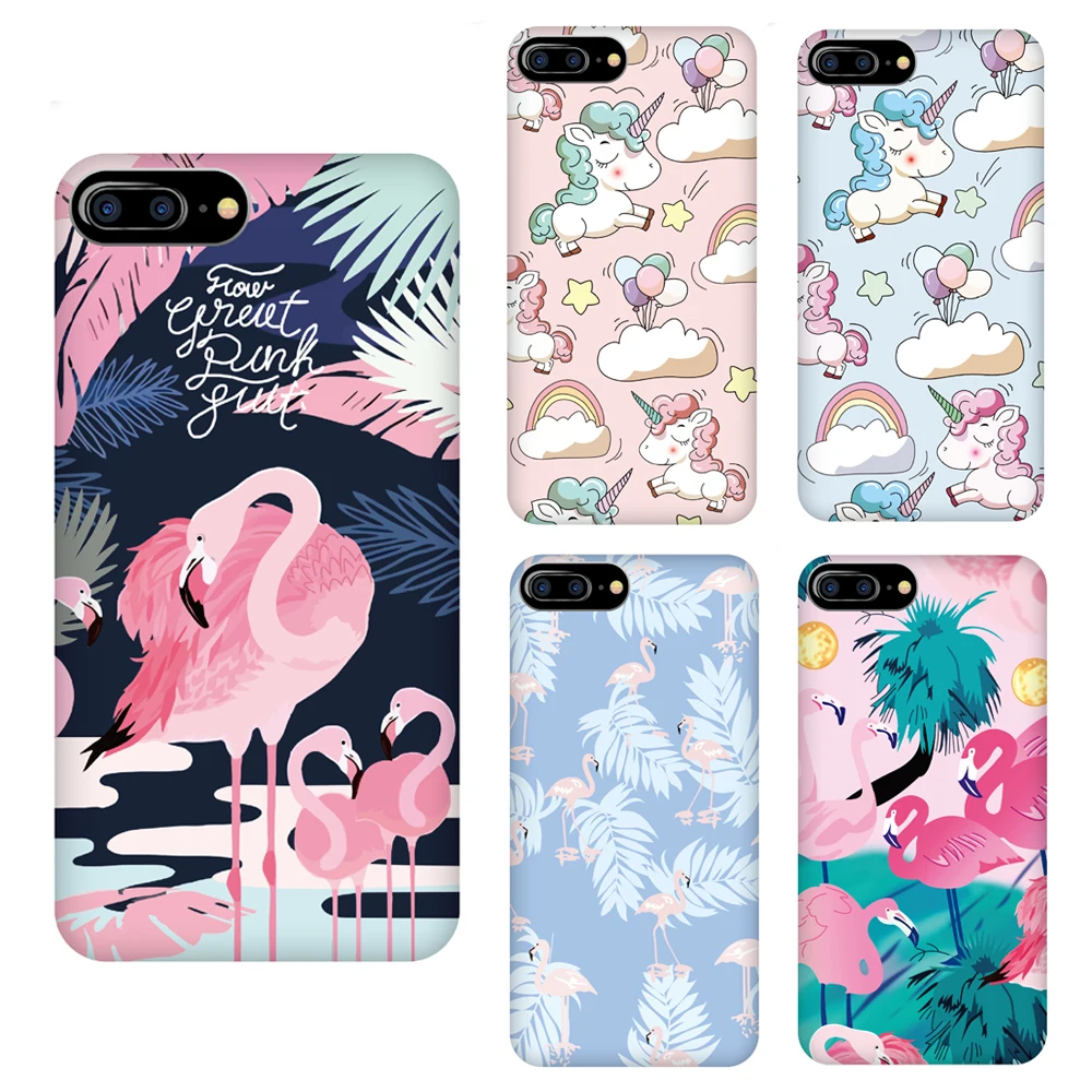 couple cartoon unicorn flamingo coque phone cover case for control christmas lights with iphone
