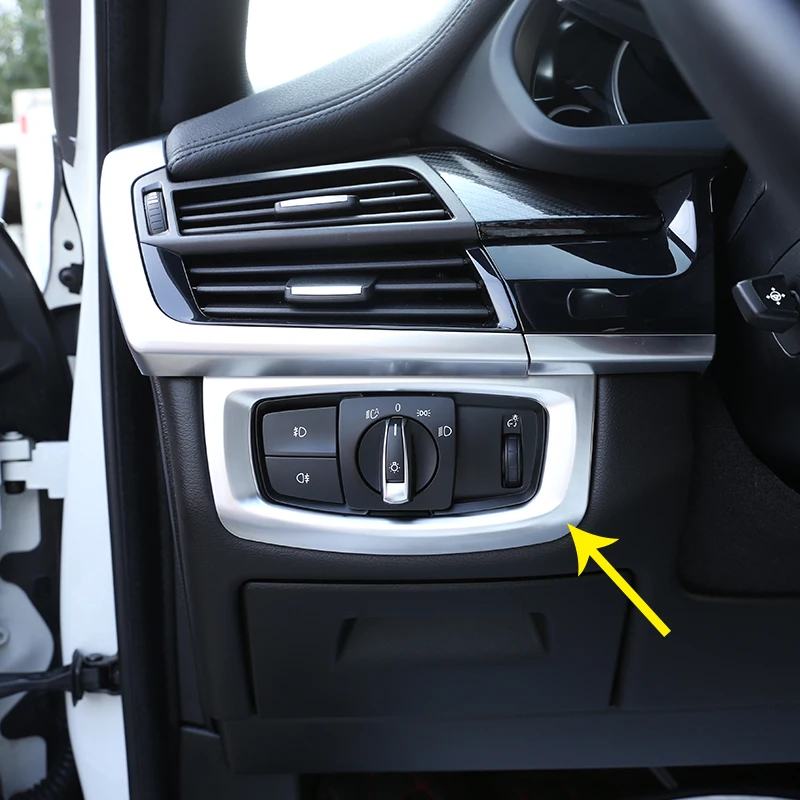 Для BMW X5 f15 2014-2018 ABS Хромированная фара переключатель украшение рамка отделка