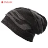 Бренд Skullies Beanies Зимние шапки для мужчин кепка вязаная шапка мужской головной убор Однотонный женский мужской зимний головной убор шапка ► Фото 1/6