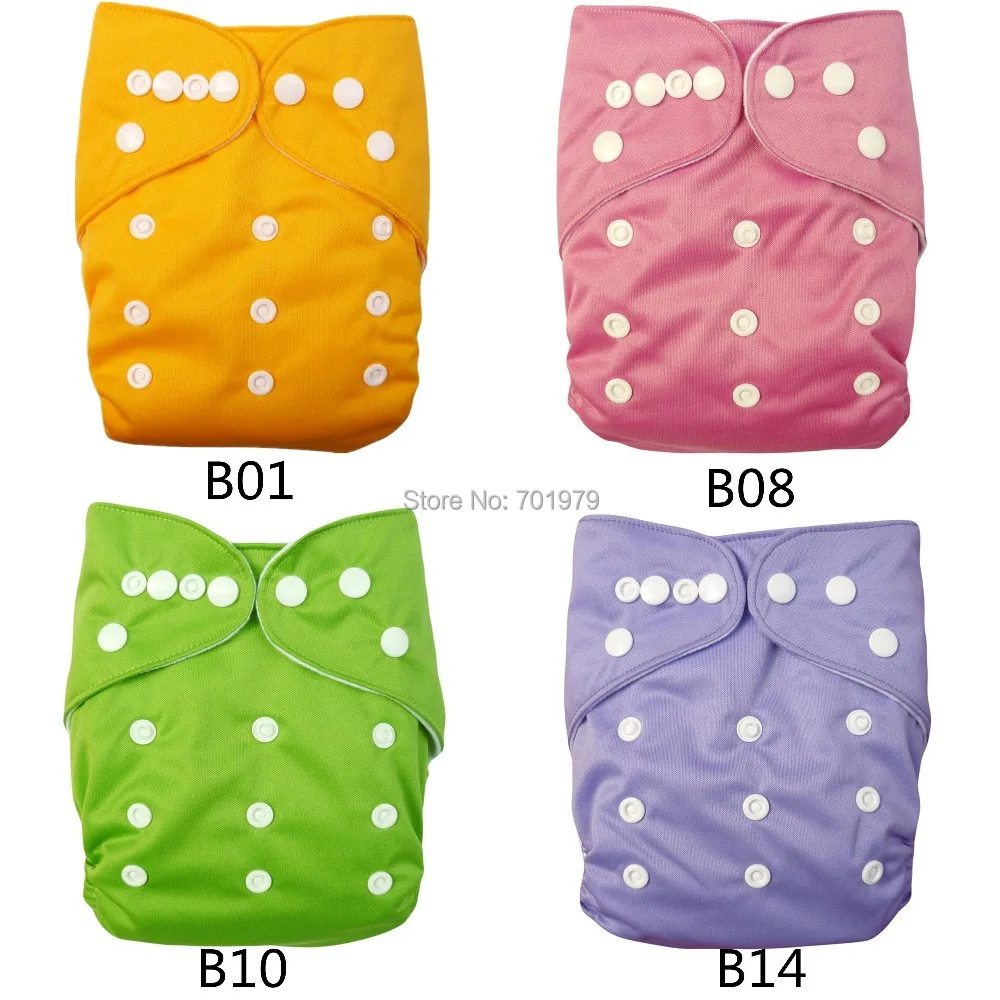 

(15 pieces/lot) 2014 ALVA Free Shipping Pure Color with Insert Reusable Cloth Nappy