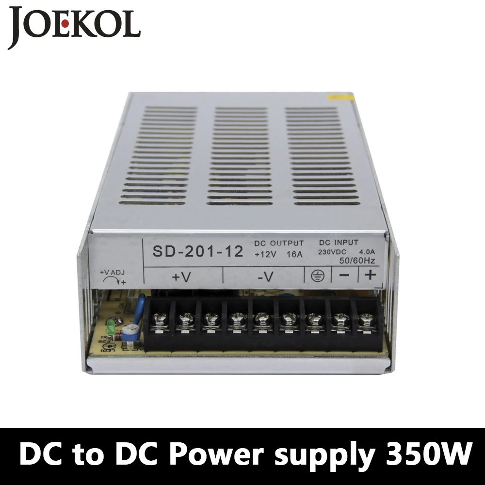 

SD-350 DC to DC switching power supply,350W dc power supply for Led Strip,DC 19V~144V Transformer to 5v 12v 24v 48v