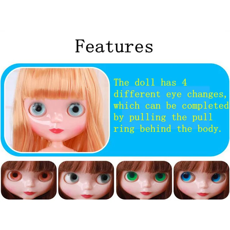 30 см Blyth набор кукол BJD, набор кукол с одеждой для девочек, подарок 1/6 игрушки BJD для девочек, модная DIY кукла