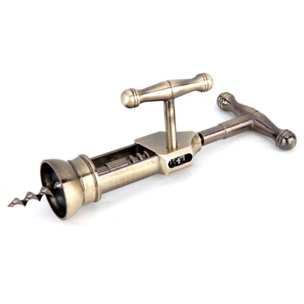 

Professional Wine Foil Cutter Bottle Opener Retro Zinc Alloy Built-in Manual Multifunctional Corkscrew Beer Kitchen Tools