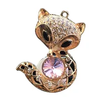 В форме лисы, автомобильный зажим для парфюма, очаровательный ароматный воздушный Зажим Для Освежителя, украшение, ароматерапия, H-777d, 19Mar20