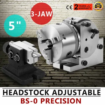 

BS-0 PRECISION 5'' SEMI UNIVERSAL DIVIDING HEAD PRECISE RELIABLE MILLING SET