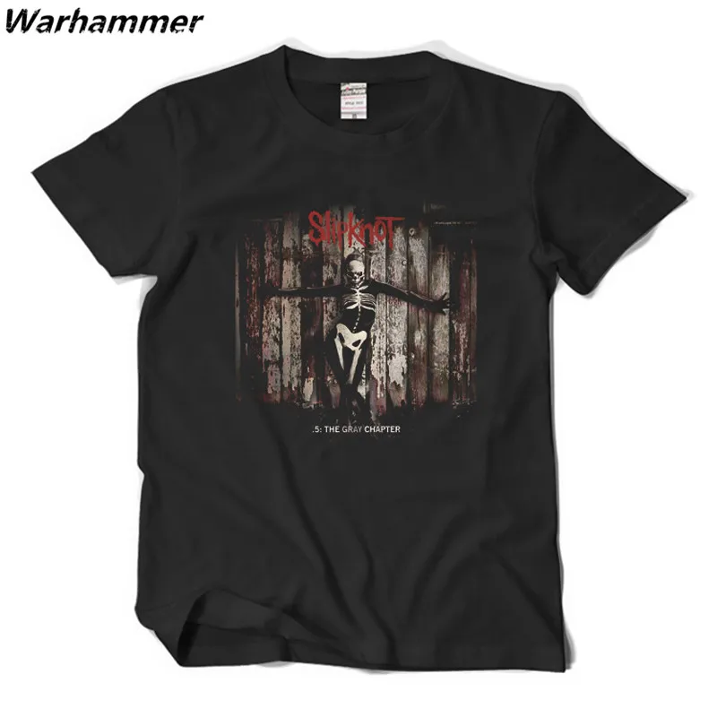 

Metal Rock band regular T-shirts SLIPKNOT THE GRAY CHAPTER music man's Tees 100%cotton O-neck rock band tshrits high quality tee