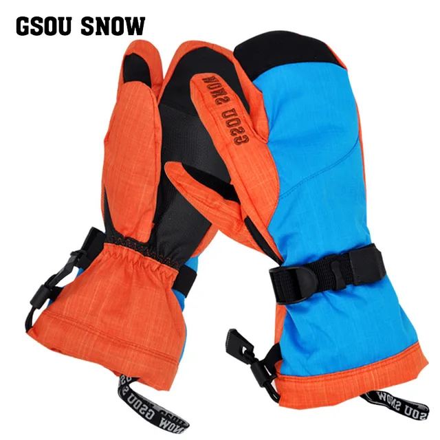 US $18.62 GS Winter ski mittens snow Mitts skiing snowboard gloves women ski gloves guantes ciclismo invierno