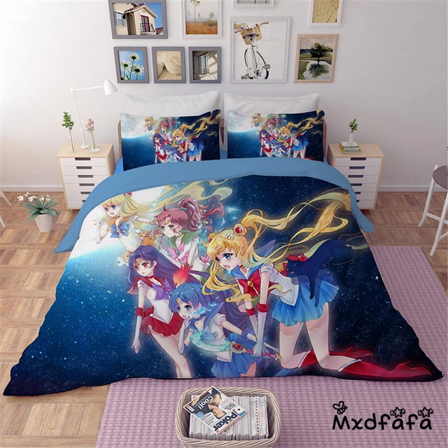 SK Kpop Bettwäsche 135x200cm - Anime Bettbezug Set Für Teens
