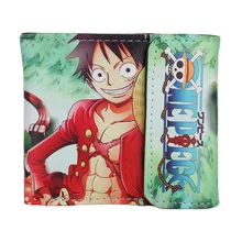 Сдельный складной кошелек с застежкой для мальчиков с японским мультяшным аниме, мужские короткие кошельки, портмоне, держатель для карт Billetera
