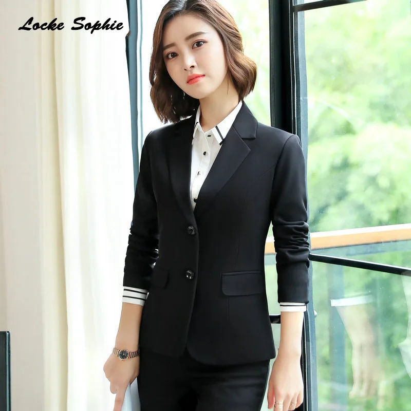 1PCS Women's Plus size Blazers coats 2019 Summer cotton blend Single Breasted Small Suits jackets ladies Skinny Blazers Suit