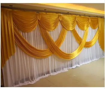 

Wedding backdrops with swags Express Free Shipping elegant backdrop curtain wedding props party decoration