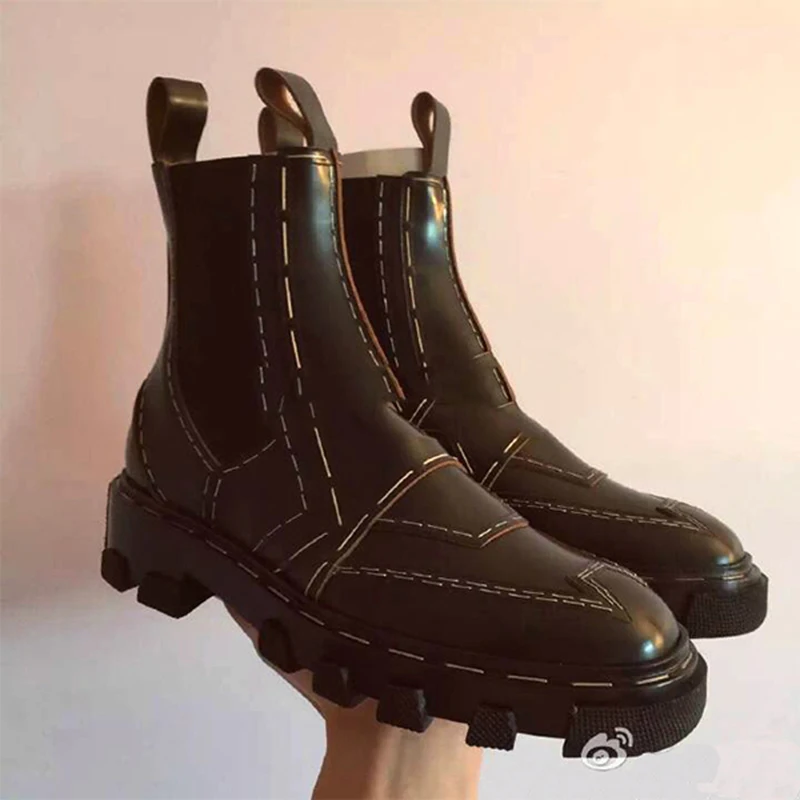 

ankle boots for women para mulheres botas mujer low boots woman shoes cow boy leather motorcycle boots women chelsea