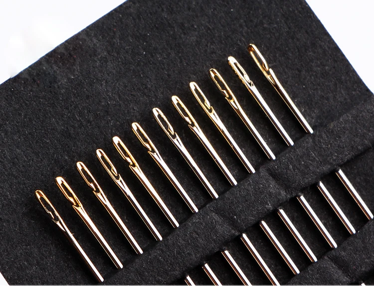 30pcs Knitting Needles Diy Handmade Elderly Blind Needle Double Holes