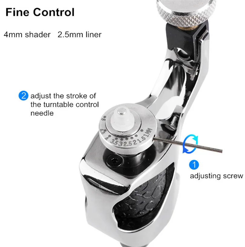 Новые принадлежности для татуировки 1 шт. пистолет серый цвет покрытие роторная тату машина пистолет DC порт 10 Вт Мотор шейдер лайнер для начинающих