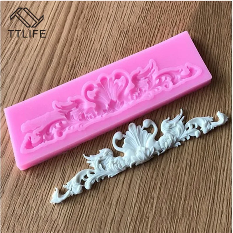 

TTLIFE European Relief Silicone Mold Flower Embossed Fondant Cake Pastry Design Decorating Tools Chocolate Gumpaste Baking Mould