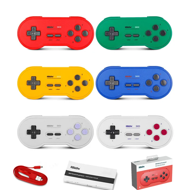 

8Bitdo SN30 Bluetooth Wireless Controller GP Red Yellow Blue Green G Edition SN Edition Support Android MacOS Switch Gamepad