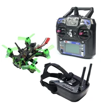 Mantis85 85 мм 6CH 2,4G RC FPV микро гоночный Дрон Квадрокоптер 600TVL камера VTX двойная антенна 5,8G 40ch мини видео очки RTF