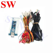 Светодиодный Аркады светодиодный USB контроллер-кодировщик джойстик для ПК доска для светодиодный кнопки с подсветкой MAME/ПК игровой автомат детали «сделай сам» комплекты