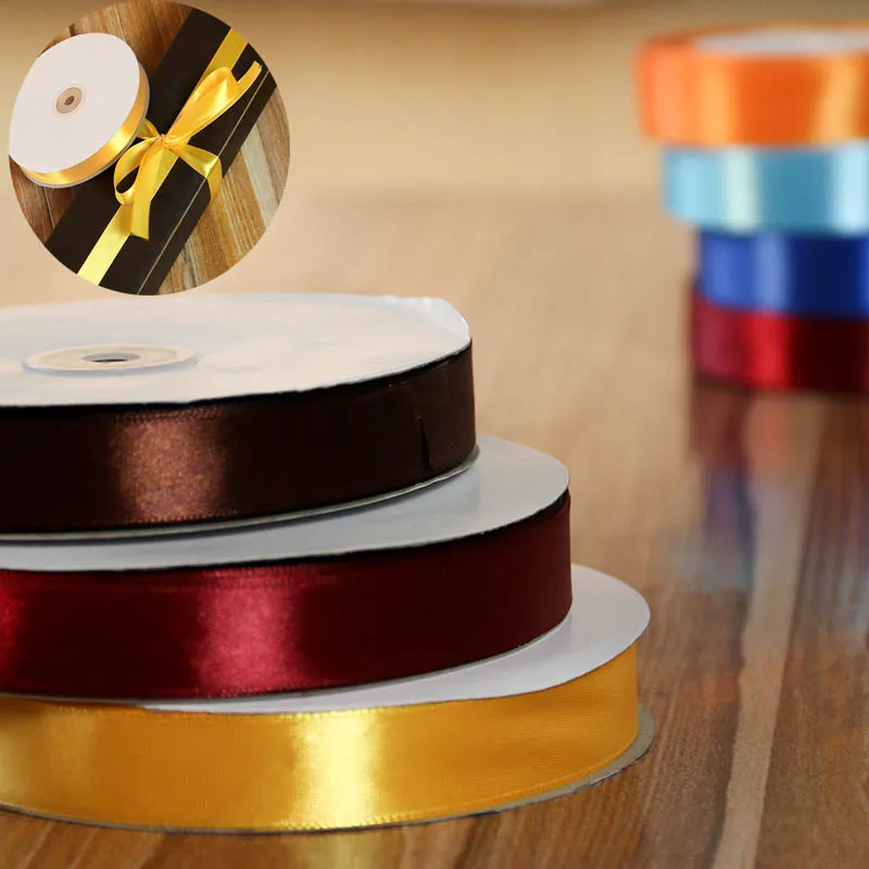 Silk Ribbon Packing Sealing Rope Birthday Cake Box Gift Baking Colorful Wrapping Decoration Bow-knot L92cm W2cm | Дом и сад