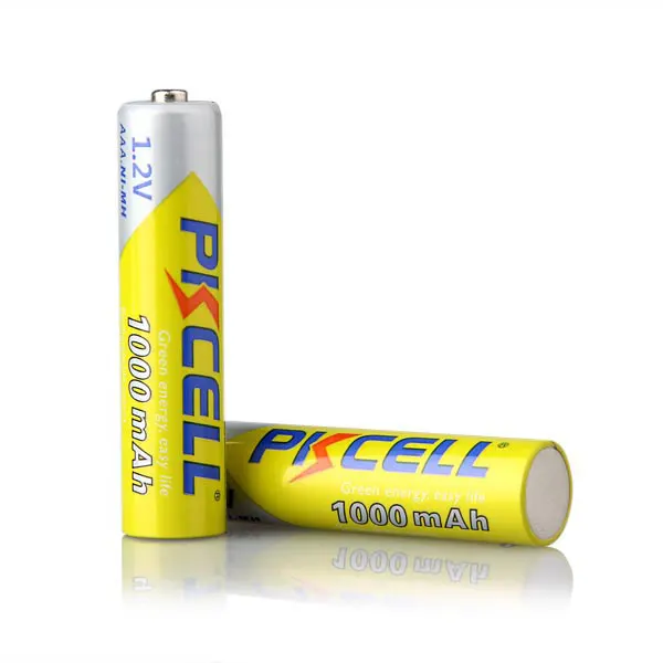 1/2/4/8/10/20 шт./лот PKCELL высокой энергии 1,2 V 1000mAh NiMh AAA Перезаряжаемые Батарея металл-гидридных или никель 3A батареи battria