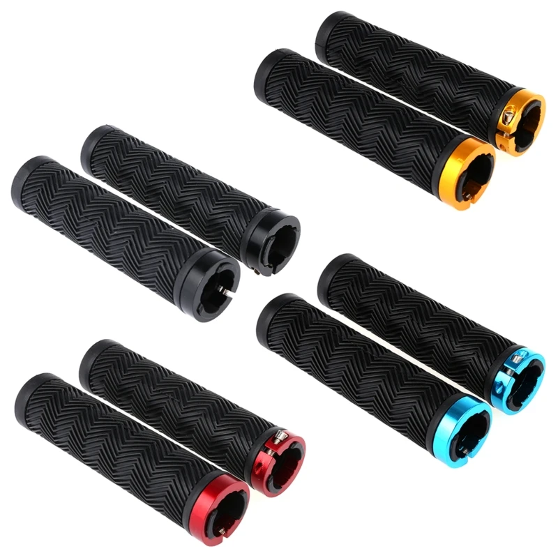

Bicycle Grips Handlebar Cycling Fixed Gear MTB Single Lock Bike Parts Non Slip Bicycle Accessories