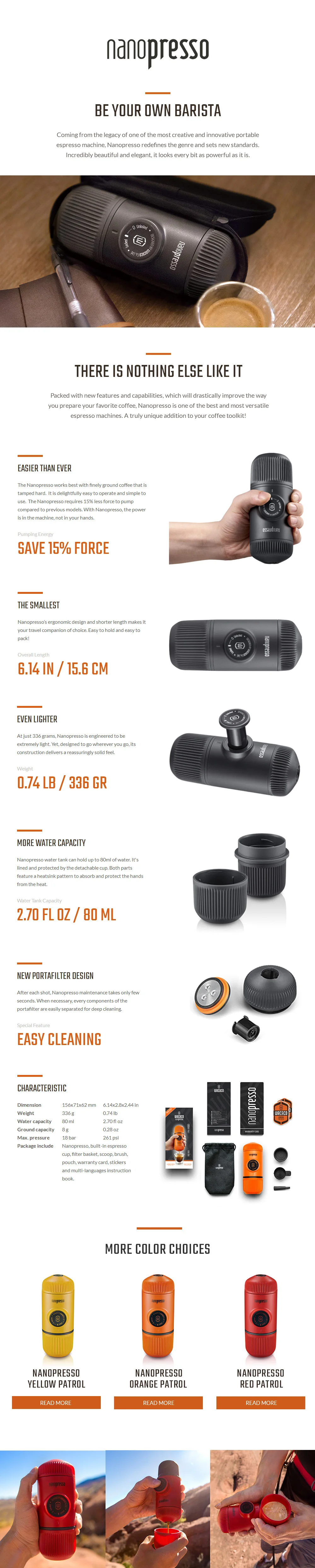 Nanopresso GR Orange